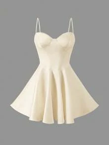 Elegant Date Everyday Romantic Slip Dress - Apricot - View 7
