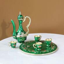 SIQIZHOU 1個奢華琺瑯水鑽鑲嵌小酒瓶首飾盒 手工飾品 戒指耳環收納 翻蓋防塵 禮品 水鑽鑲嵌小酒瓶裝飾手工首飾盒 俄式收納盒 創意小禮物 - 彩色 - 查看 9