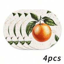 1/2/4/6/8/300 piezas Manteles de lujo de la serie de frutas, decorados con un patrón de cerezas frescas y un fondo de rayas rosas. Material de poliéster lavable a máquina, resistente a las manchas, impermeable y fácil de limpiar. Adecuado para decoración de fiestas y cocina. - Multicolor - Ver 22