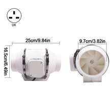 100mm 4Inch Diameter Inline Extractor Fan Bathroom Shower Ceiling Loft Mount. - Reino Unido-G026101 - Ver 4