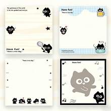 Black Cat Self-Adhesive Sticky Notes - Available In 1 Or 4 Packs, Perfect For Journaling, Planning And Organizing - Highly Appealing To Gothic Style Enthusiasts And Journaling Lovers - one-size - View 9