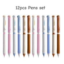 2/6/12pcs Hide-And-Seek Cat Pop-Up Pens, ST Nib Quick-Dry Gel Pens, Extended Soft Grip, Smooth Writing For Students Exam & Homework, Cute Cartoon Stationery 0.5mm Black Ink - Gel Pen - View 11