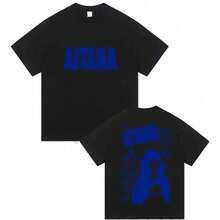 2026 Summer Cuarto Azul Tour Graphic T-Shirt Unisex Oversized Short Sleeve Spanish Pop Singer Merch Casual Streetwear Tee - Black - View 1