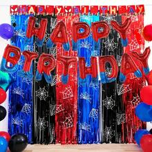 13pcs Spider Web Happy Birthday Balloon Banner Set, 16.0 Inch Happy Birthday Letters, Suitable For Superhero Party Decoration, Indoor/Outdoor Birthday Party Supplies - View 4