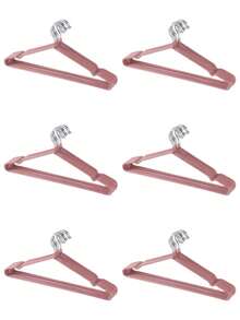 10/20/40/60/100pcs Set Non-Slip Coated Hangers, Luxurious Morandi Color, Home Clothes Rack - Dusty Pink - View 23