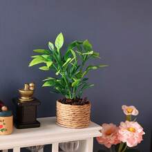Miniature Orange Tree Green Plant Decoration, Dollhouse Mini Realistic Potted Plant, 1:12 Scale Miniature Model, Miniature Scene Prop, Photography Prop, Furniture Decor, Realistic Potted Plant - Multicolor - View 6