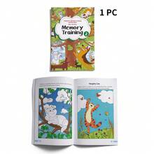 Caderno de Exercícios de Treino de Atenção, Inclui Pesquisa Visual, Encontre a Diferença, Labirinto e Desafios de Lógica, Estilo de Ilustração Colorida, Múltiplos Temas Disponíveis, Divirta-se a Aprender Sem Ecrãs. - Treinamento de atenção - Ver 9