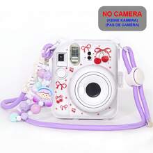 Instant Mini 12 Clear Case For Fujifilm Instax Mini 12 Instant Film Camera, UV Color Printing Camera Protective Case With Adjustable Strap And Cute Bracelet (No Camera) - View 5