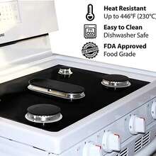 1/2pcs Gas Stove Burner Cover, Stove Top Protector, Gas Stove Burner Pad, Compatible With Samsung Gas Stove, Suitable For Kitchen Cooking, Reusable, Non-Stick, Easy To Clean - Multicolor - View 3