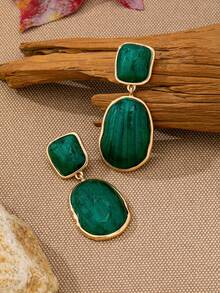 1 Pair Fashionable Personalized Women's Resin Earrings - Women's Geometric Earrings - View 18