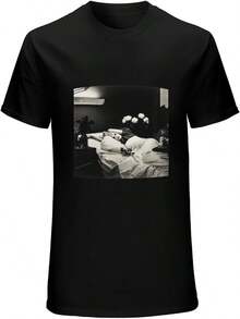 Antony and The  - Camiseta informal de cuello redondo, negra - Negro - Ver 1