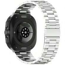 Stainless Steel Watch Band Compatible With Samsung Galaxy Watch 8/8 Classic 46mm 40 44mm Metal Bracelet Strap, Compatible With Samsung Ultra 2 Watch Band. - Black - View 5