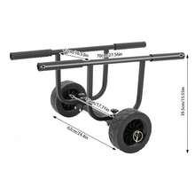 SENDERPICK Trolley For Small Boat Boat Dolly Cart Transport Carrier Sailboat Trailer - Black - View 4