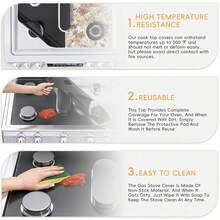 1/2pcs Gas Stove Burner Cover, Stove Top Protector, Gas Stove Burner Pad, Compatible With Samsung Gas Stove, Suitable For Kitchen Cooking, Reusable, Non-Stick, Easy To Clean - Multicolor - View 8