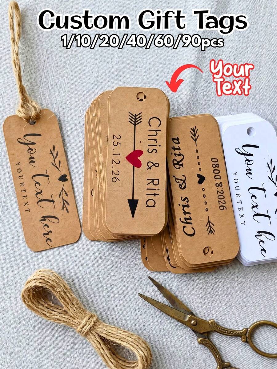 個性化迷你婚禮糖果標籤，可自訂姓名與日期，感謝標籤，派對裝飾禮品，牛皮紙材質。婚禮糖果標籤，婚禮感謝禮物標籤，個性化禮物標籤，婚禮標籤，婚禮裝飾，客製化婚禮糖果，婚禮糖果，理想禮物