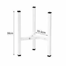 1 pieza Soporte ajustable y multifuncional para macetas de jardín, impermeable y a prueba de humedad, color negro - Negro - Ver 17