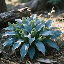 100 Semillas de Hosta, Semillas de Flores Resistentes a la Sombra, Cuidado en Macetas de Interior, Color de Flor Suave y Puro, Adecuado para Decorar Áreas Sombrías en el Vestíbulo - 100 unidades/semilla - Ver 2
