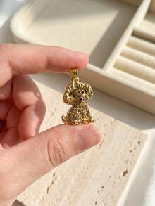 12款多品種水鑽狗吊飾（不含項鍊）合金水晶寵物吊飾（不含鈴鐺） - 彩色 - 查看 6