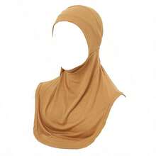 Conjunto de bufandas versátil multicolor de moda modesta, tela suave, ligera y transpirable de verano para mujer, material elástico de calidad duradera, protección solar para hombros y cuello, resistente a arrugas y de secado rápido, disponible para musulmanas, prenda cultural hijab - Multicolor - Ver 6