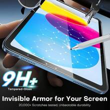1片 iPad Air 11吋 2026 (M4) 螢幕保護貼，9H 鋼化玻璃膜，附超貼合安裝托盤，防刮、高清晰度、無氣泡黏貼，相容 Apple Pencil - iPad Air 11inch 2026 (M4) - 查看 5