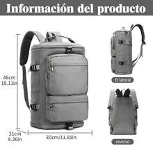 Multipurpose Small Backpack - Grey - View 6