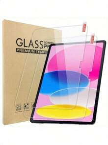 2入裝螢幕保護貼，適用於 iPad 10/11 代 10.9 吋/Air 11 吋 (2025/2024 型號) [7代/6代/5代/4代，M3/M2 晶片]，亦適用於 iPad 9/8/7 代 (2021/2020/2019 型號)，防刮、高畫質，可搭配保護殼使用，支援 Apple Pencil - 無色 - 查看 2