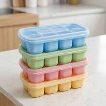 1/2/4pcs 8 Grids Plastic Ice Mold With Lid, Reusable Fruit & Beverage Ice Tray, Beer Refrigeration Tool, Suitable For Refrigerator Ice Maker In Kitchen, Restaurant,Bar - View 5