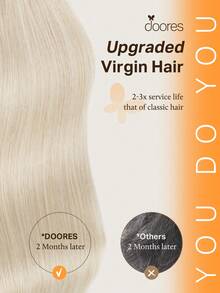 DOORES 9PCS Clip In Hair Extensions Straight Real Human Hair Natural Virgin Human Hair Extensions Double Weft Clip Ins Invisible & Soft Mini Hair Pieces For Thinning Hairs For Women - S60A - View 2