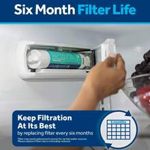 GE RPWFE Refrigerator Water Filter, Genuine Replacement Filter, Reduces Lead, Sulfur, And Over 50 Other Impurities. Replace Every 6 Months For Best Results-No CHIP. 1-Pack. - View 8