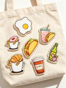 1/5/10pcs Customized Acrylic Pins,Personalized Photo Pin,Unique Bag Accessories,Fashionable, Colorful, Cute, Simple, Kawaii,Ideal For Birthday - Multicolor - View 7