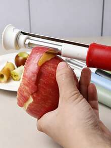 2-In-1 Stainless Steel Apple Corer & Peeler - Dual Function Fruit Corer, Ergonomic Handle, Sharp Blade, Suitable For Coring And Fruit Separation, Perfect Kitchen Tool, Fruit Peeler, Kitchen, Kitchen Accessories, Home Accessories, Cookware - Multicolor - View 8