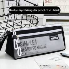 1pc Large Capacity Pencil Case, Multi-Layer Pen Pouch, Desktop Organizer Pen Bag, Suitable For Middle School, Office, University, Adults, Male And Female Students, Back To School Season, Learning Supplies - One Size Fits All - View 7