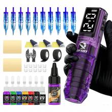 DQFART Complete Beginner Tattoo Kit, Includes 1 Tattoo Machine And A Set Of Tattoo Supplies (Including Needles, Ink And Practice Skin), Suitable For Beginner Tattoo Artists To Learn Line Drawing And Shading Techniques. - Multicolor - View 10