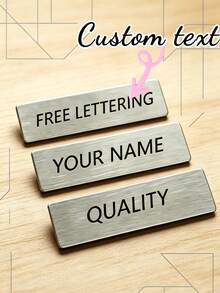 Personalized Name Badge, Acrylic Custom Magnetic Work Badge, Nurse And Teacher Profession Nameplate, Office And School Supplies - Multicolor - View 11
