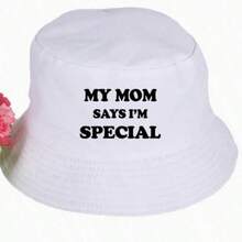 1pc Lightweight Foldable Bucket Hat , Funny "My Mom Said I'm Special" Outdoor Sun Protection Hat, Suitable For Hiking And Fishing - Multicolor - View 7