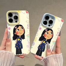 Funda para teléfono de TPU con coloridos personajes de dibujos animados, compatible con fundas para iPhone de Apple. Fabricada en TPU, ofrece protección contra golpes y caídas. Un regalo perfecto para amigos y familiares. - Amarillo - Ver 4