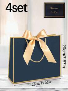 3pcs/4pcs/1pc/8pcs Minimalist Versatile Gift Bags With Handles, 11 Inch Size, Perfect For Birthday Party, Graduation Gift Wrapping, Girlfriend Gift Wrapping, Wedding Occasions, Gender Reveal Party And Party Favor Packaging - Multiple Styles/colors - View 19