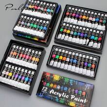36 Colors Acrylic Paint Set 12ml  Rich Pigment Art Painting Supplies For Canvas Wood Rock DIY Craft Artist Beginners - 36-color Acrylic - View 2