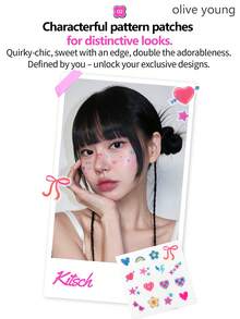 Olive Young CAREPLUS 星形祛痘贴，64片/包，隐形轻薄，舒缓痘痘，遮盖瑕疵，适合面部局部祛痘，妆后可用，可爱星形设计，适合所有肤质 - 64 片裝 - 查看 8