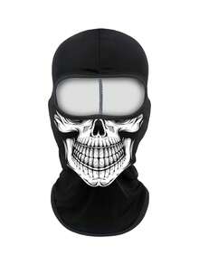 1 buah/2 buah Masker Wajah Unisex Musim Gugur/Dingin Elastis Penyerap Keringat untuk Berkendara Motor, Masker Leher Kasual untuk Aktivitas Luar Ruangan seperti Mendaki, Berkendara Motor, Jalan-jalan Sehari-hari, Pesta, dan Cosplay - U - View 13