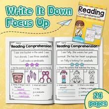 Kids Reading Comprehension Practice Book, Beginning Readers Q And A Activity For Focus Building, Sentence Understanding And Early Learning - Reading Comprehension - View 5