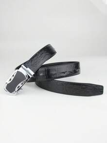 1pc New Model Business Premium PU Leather Belt, Suitable For Holiday Gifts, Essential For Work Commute Outfit - Multicolor - View 3