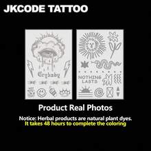 JKCODE TATTOO 2pcs Semi-Permanent Tattoo Set | Fun Illustration Tattoo Stickers, Hand Tattoos, Cute Design Finger Tattoos | Unisex Waterproof Tattoos, Realistic Fake Tattoos, Non-Reflective, Lasts 7-14 Days, Magic Tattoos, Lasts 1-2 Weeks, Perfect Gift - Halloween - View 7