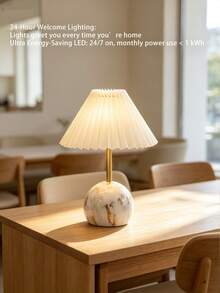 LED Desk Lamp, Modern Table Lamp, Bedside Night Light, Ambient Decorative Lamp, Minimalist Style Desk Lamp, Retro Mid-Century Desk Lamp, Nordic Bohemian Decorative Lamp, Soft Reading Light, Anti-Blue Light Study Lamp - Multicolor - View 6