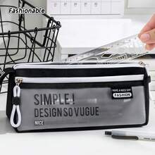 1pc Large Capacity Pencil Case, Multi-Layer Pen Pouch, Desktop Organizer Pen Bag, Suitable For Middle School, Office, University, Adults, Male And Female Students, Back To School Season, Learning Supplies - One Size Fits All - View 3