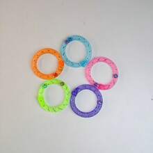 4/7/10入 隨機色 貓咪玩具 網格管 貓咪自娛環 甜甜圈鈴鐺發聲 貓咪自娛 緩解無聊 幼貓逗弄玩具 - 查看 10