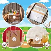 120pcs Ball Sports Theme Stickers, Craft Decals For Candy, Scrapbook, Envelope, Gift, Classroom, Teacher, Sports Birthday Party Decoration, Self-Adhesive Decorative Gift Sealing Sticker Labels School Supplies - 1 Set - View 7
