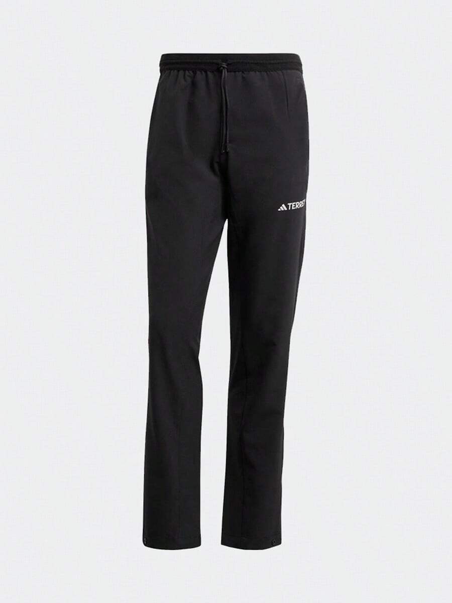 Adidas Men's Outdoor Sports Comfortable Versatile Casual Woven Long Pants HN2953 - Black - View 1