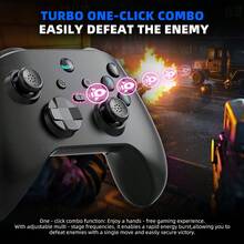 Controlador de juego inalámbrico Bluetooth VILCORN G6, compatible con smartphones iOS/Android, PC/SWITCH, joystick con efecto Hall, 400mAh - Ver 9