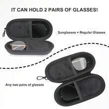 1pc Solid Color Portable Glasses Storage Bag, Sturdy Shape With Smooth Opening And Closing, Compact And Easy To Store, Can Hold Fashion Glasses And Eyeglasses, Convenient For Commuting And Travel, Simple And Versatile, Suitable As A Gift - Multicolor - View 4
